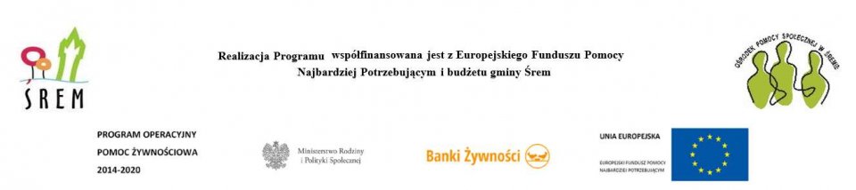 Grafika przedstawia Logo Partnerów realizujących Program współfinansowany z&nbsp;Europejskiego Funduszu Pomocy Najbardziej Potrzebujących.